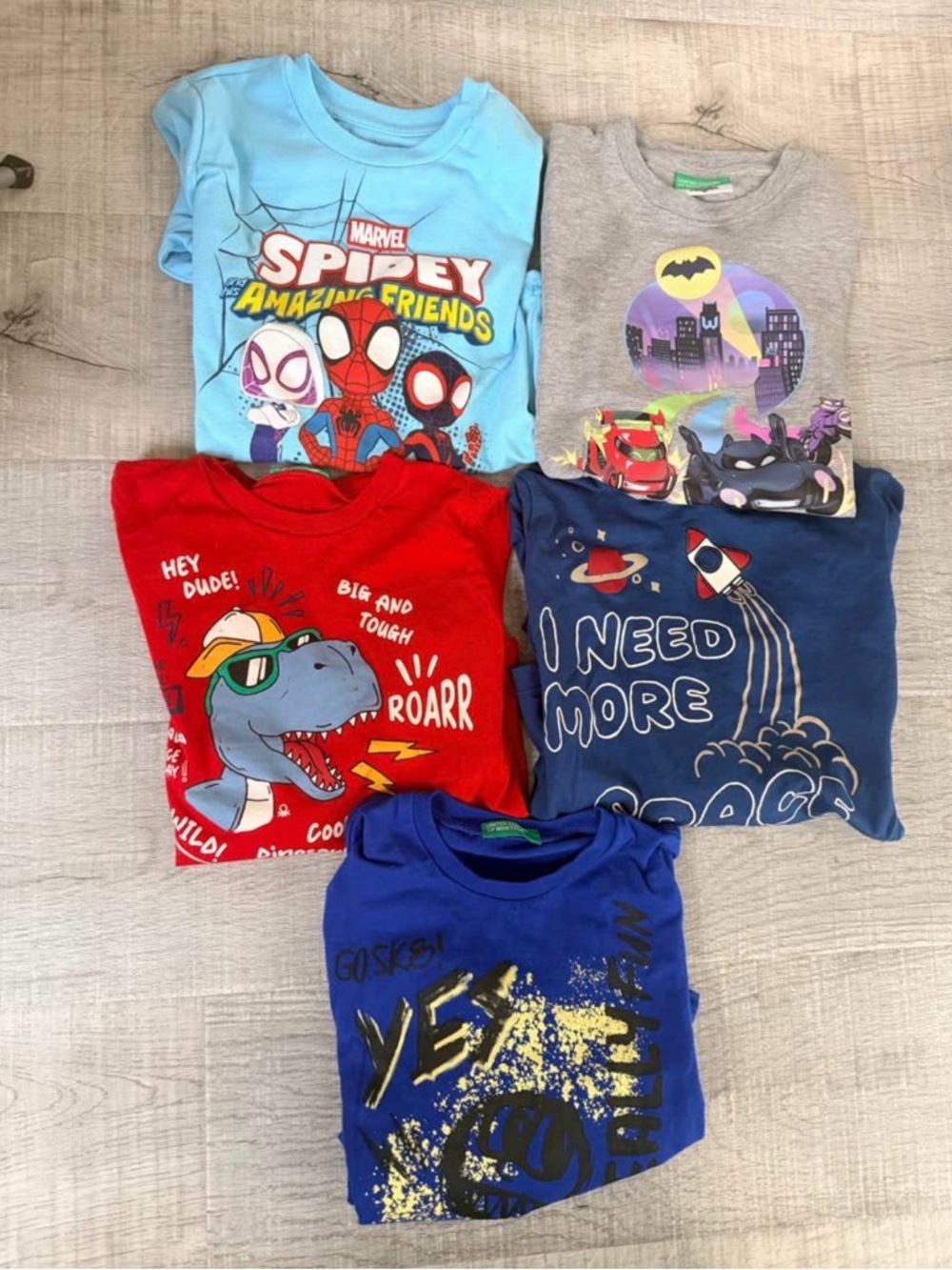 Marvel Boys Long Sleeve Shirts Bundle - Light Blue, Gray, Red, Navy, Royal Blue
